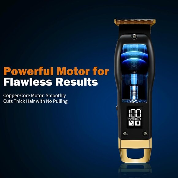 Beard Trimmer for Men - Rechargeable Men's Hair Clippers & Razor, Cordless Hair - Picture 6 of 7